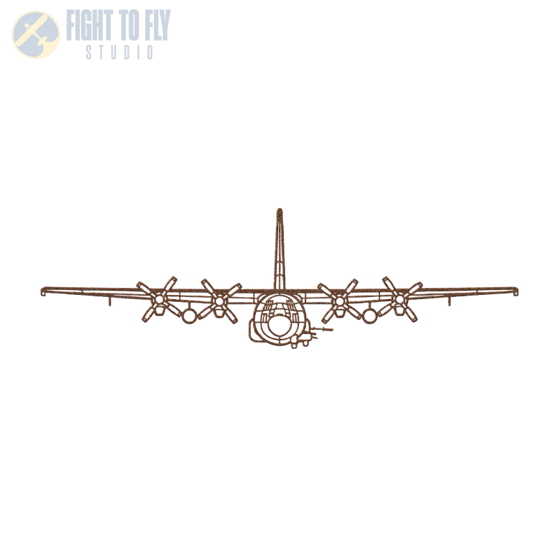 AC-130U Gun Ship Die Cut Metal Wall Art - Sign - Pilot gifts - WWII warbird t-shirt