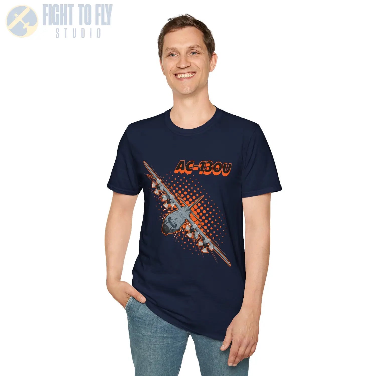 AC-130U Spooky Comic Style T-Shirt - Pilot gifts - WWII warbird t-shirt