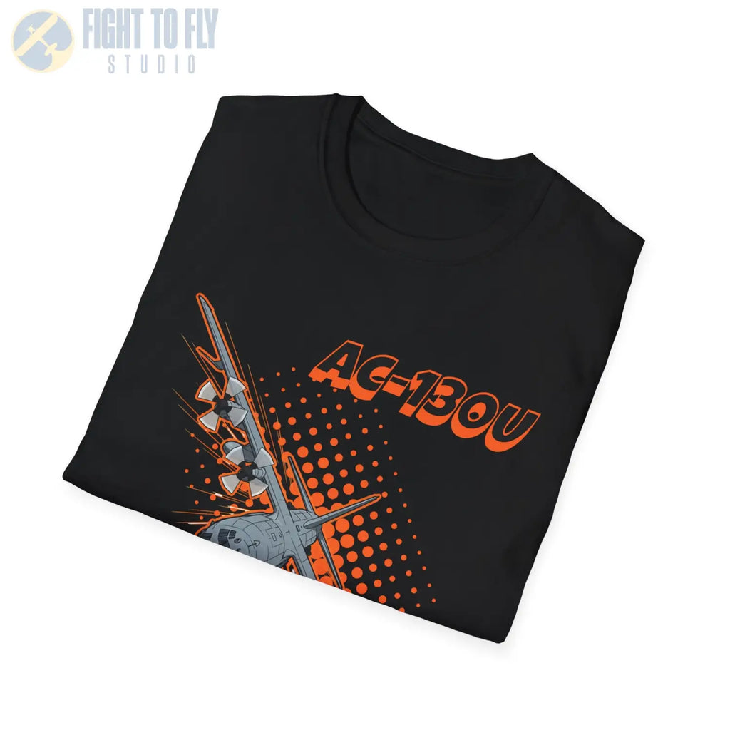 AC-130U Spooky Comic Style T-Shirt - Pilot gifts - WWII warbird t-shirt