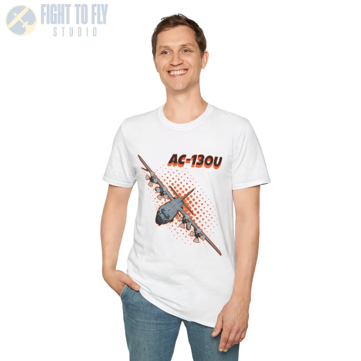 AC-130U Spooky Comic Style T-Shirt - Pilot gifts - WWII warbird t-shirt