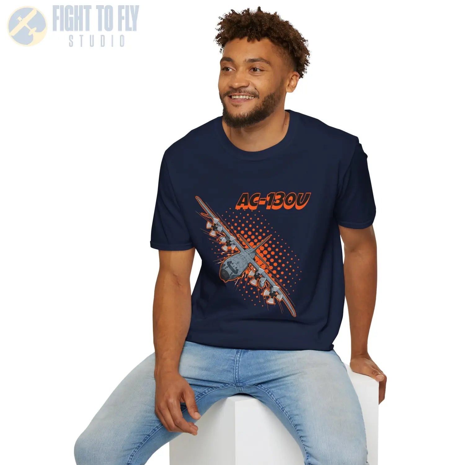 AC-130U Spooky Comic Style T-Shirt - Pilot gifts - WWII warbird t-shirt