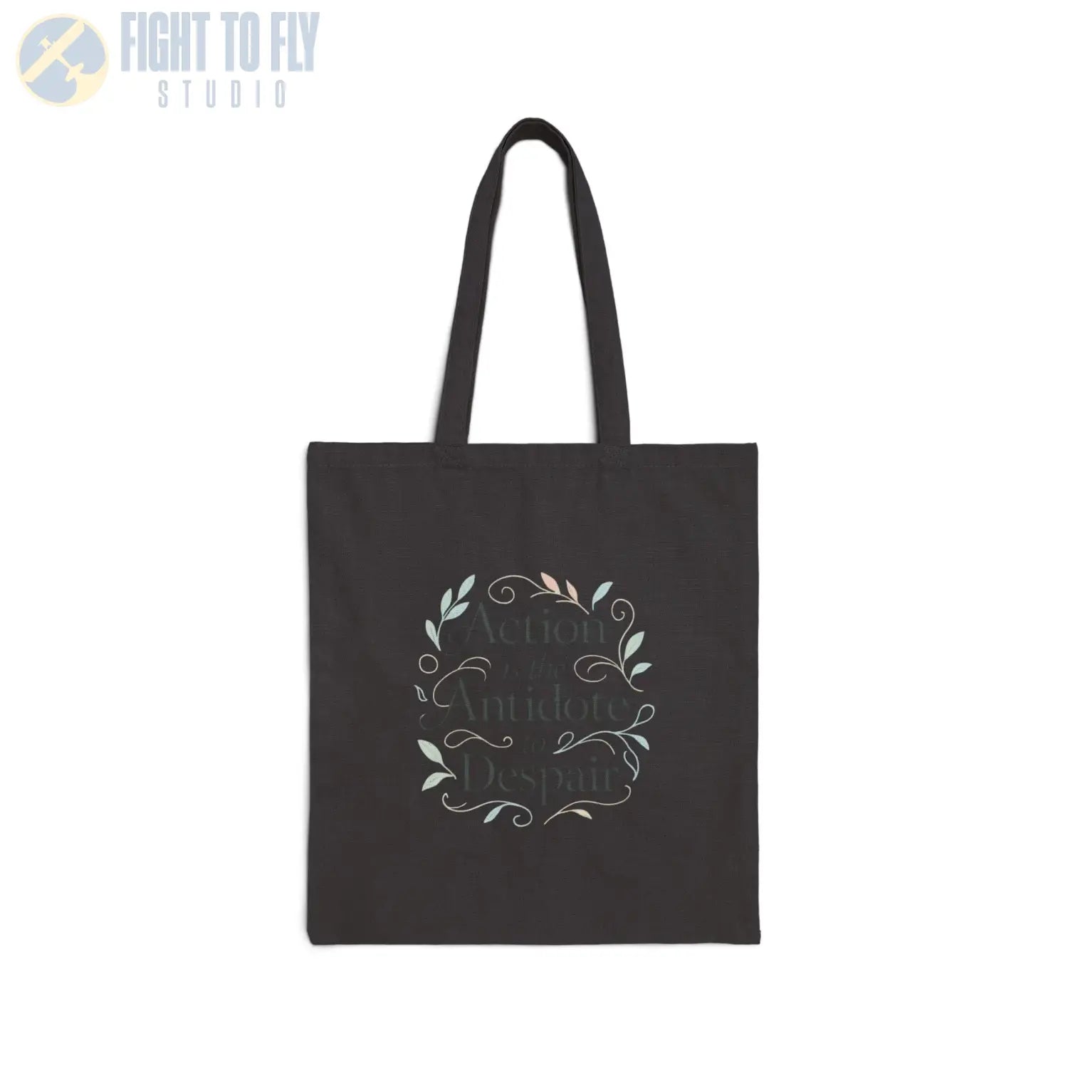 Action Is the Antidote to Despair Cotton Canvas Tote Bag - Bags - Pilot gifts - WWII warbird t-shirt