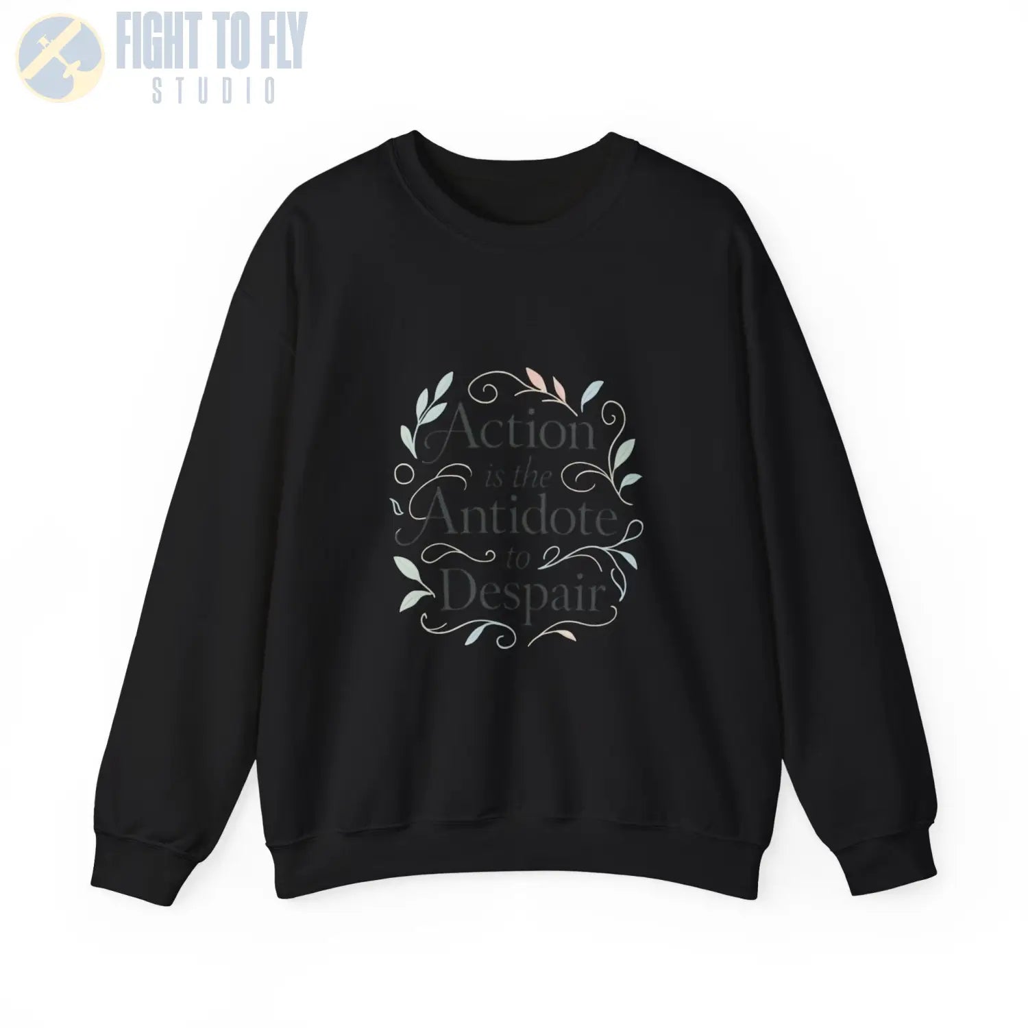 Action Is the Antidote to Despair Crewneck Sweatshirt - Pilot gifts - WWII warbird t-shirt