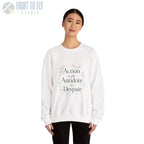 Action Is the Antidote to Despair Crewneck Sweatshirt - Pilot gifts - WWII warbird t-shirt