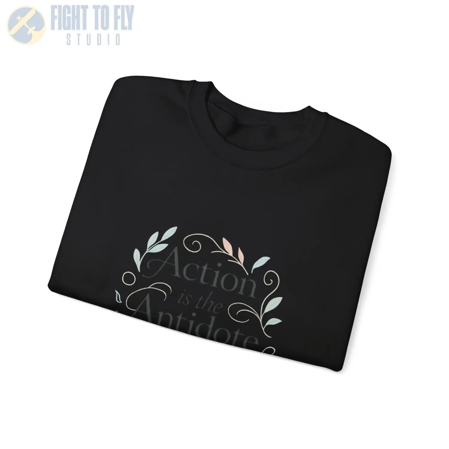 Action Is the Antidote to Despair Crewneck Sweatshirt - Pilot gifts - WWII warbird t-shirt