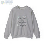 Action Is the Antidote to Despair Crewneck Sweatshirt - Pilot gifts - WWII warbird t-shirt