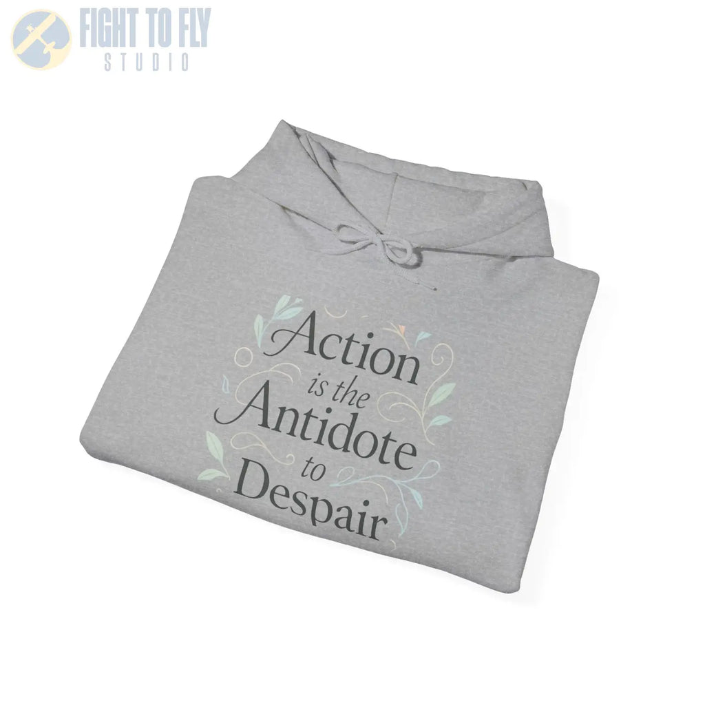 Action Is the Antidote to Despair Hooded Sweatshirt - Hoodie - Pilot gifts - WWII warbird t-shirt