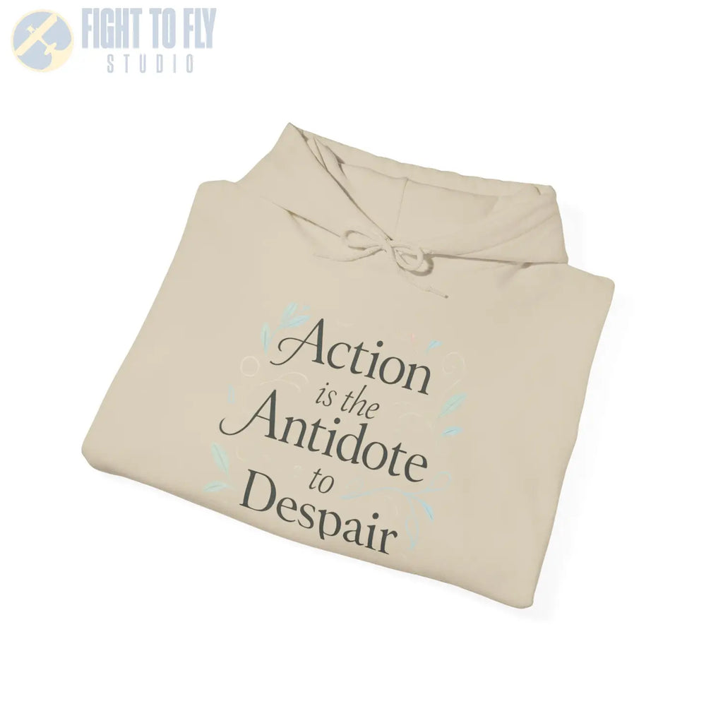Action Is the Antidote to Despair Hooded Sweatshirt - Hoodie - Pilot gifts - WWII warbird t-shirt