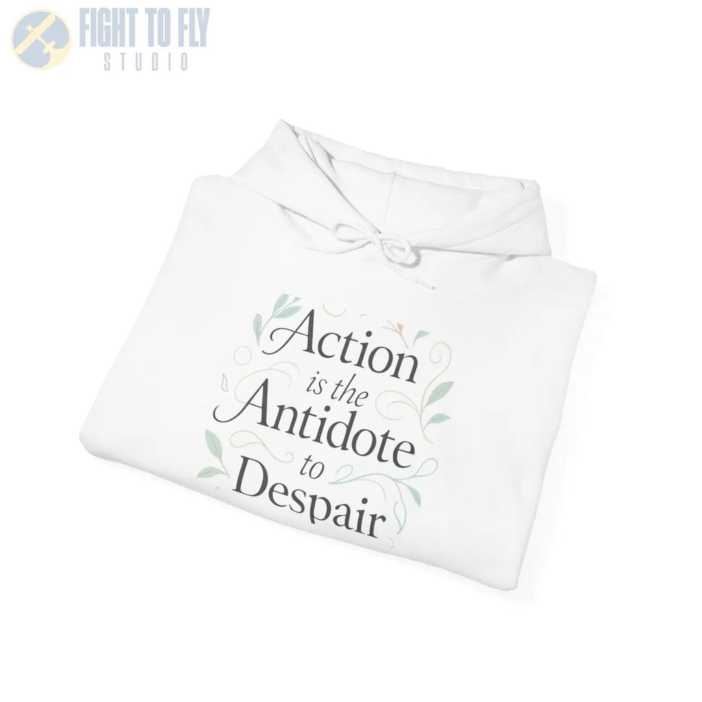 Action Is the Antidote to Despair Hooded Sweatshirt - Hoodie - Pilot gifts - WWII warbird t-shirt