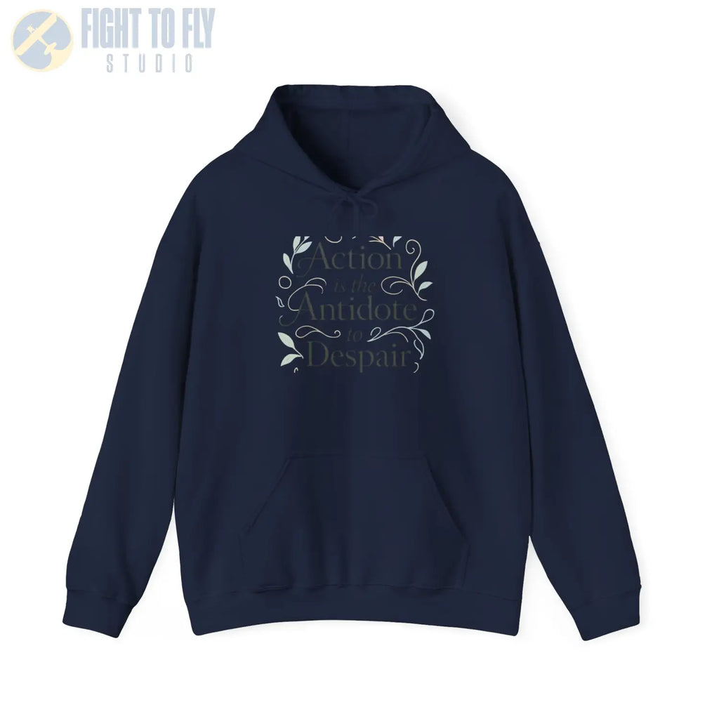 Action Is the Antidote to Despair Hooded Sweatshirt - Hoodie - Pilot gifts - WWII warbird t-shirt
