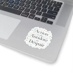 Action Is the Antidote to Despair Kiss-Cut Stickers - Paper products - Pilot gifts - WWII warbird t-shirt