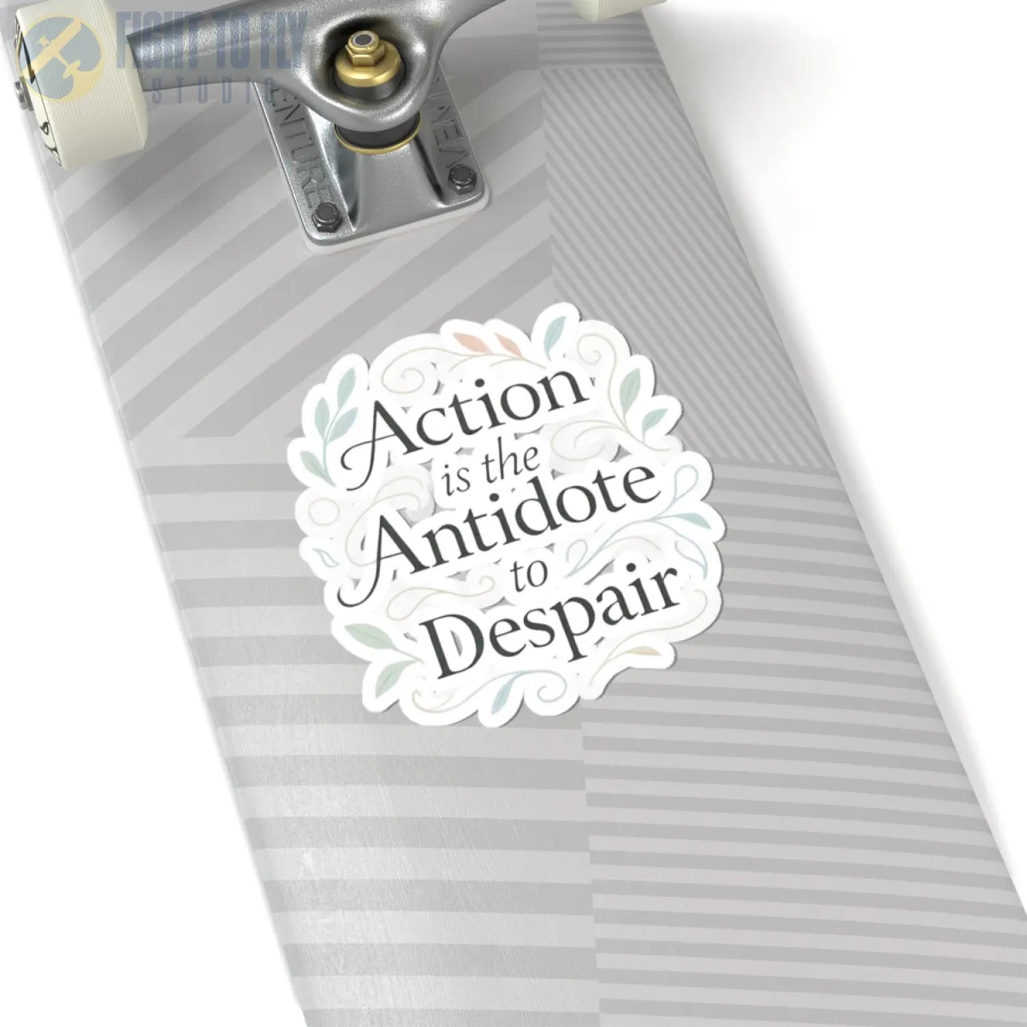 Action Is the Antidote to Despair Kiss-Cut Stickers - Paper products - Pilot gifts - WWII warbird t-shirt