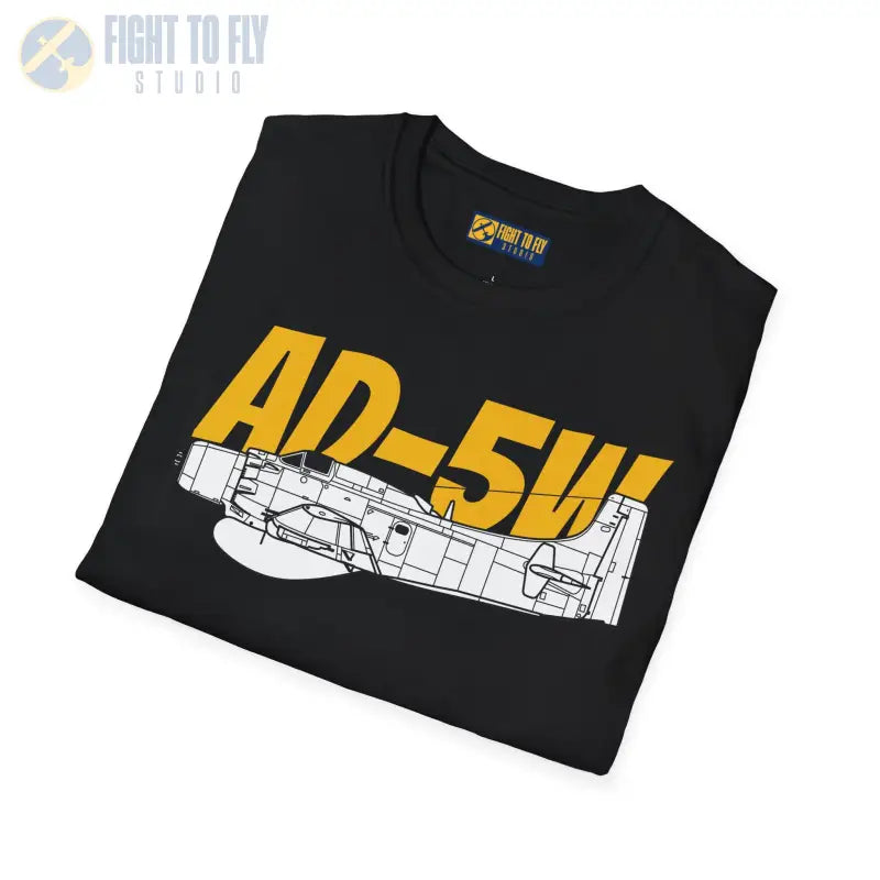 AD-5W Skyraider Side Profile T-Shirt - Pilot gifts - WWII warbird t-shirt