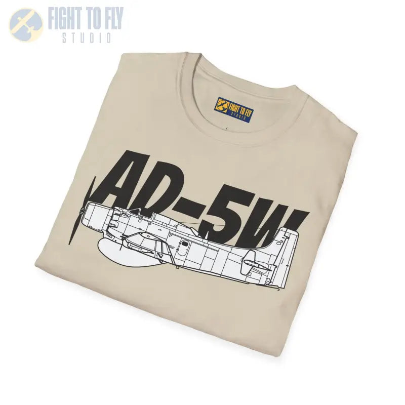 AD-5W Skyraider Side Profile T-Shirt - Pilot gifts - WWII warbird t-shirt