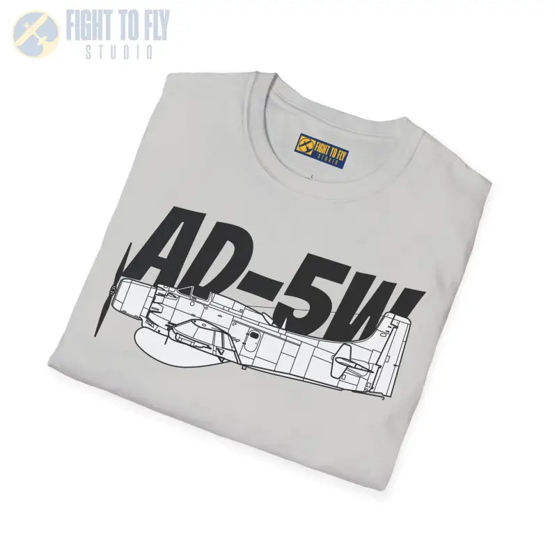 AD-5W Skyraider Side Profile T-Shirt - Pilot gifts - WWII warbird t-shirt