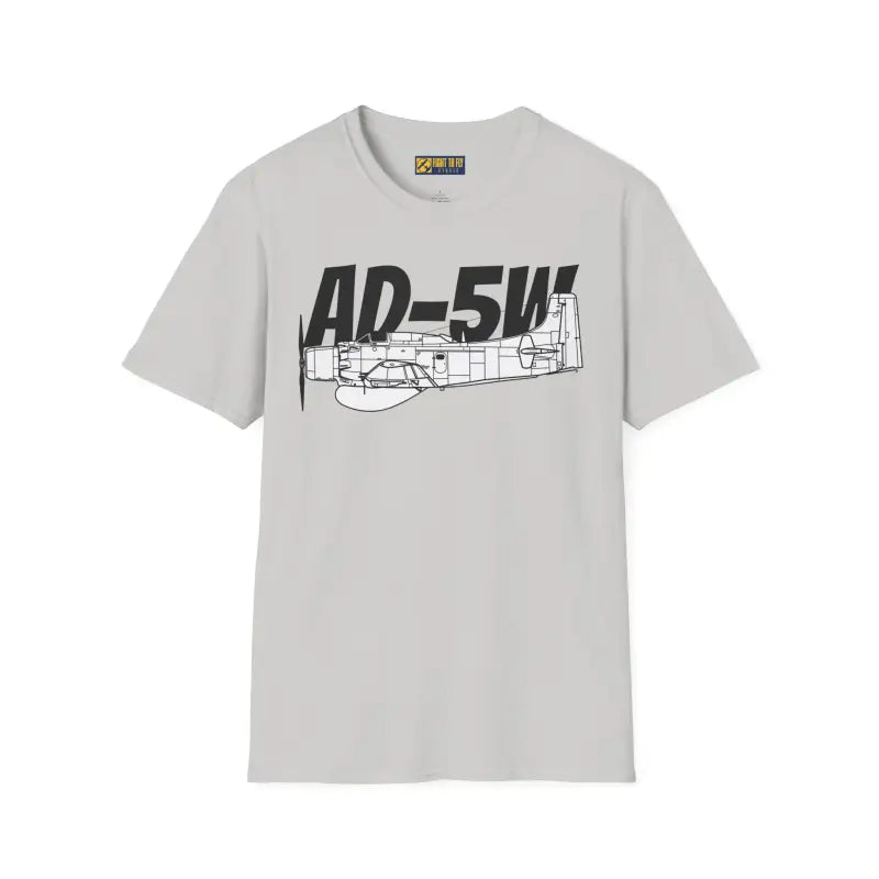 AD-5W Skyraider Side Profile T-Shirt - Pilot gifts - WWII warbird t-shirt