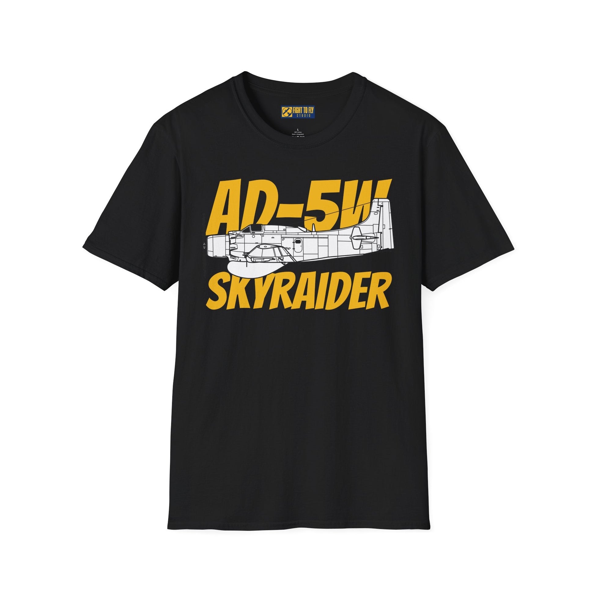 AD-5W Skyraider Side Profile T-Shirt – Early-Warning Navy Variant Tee - Gifts for pilots - Aviation apparel