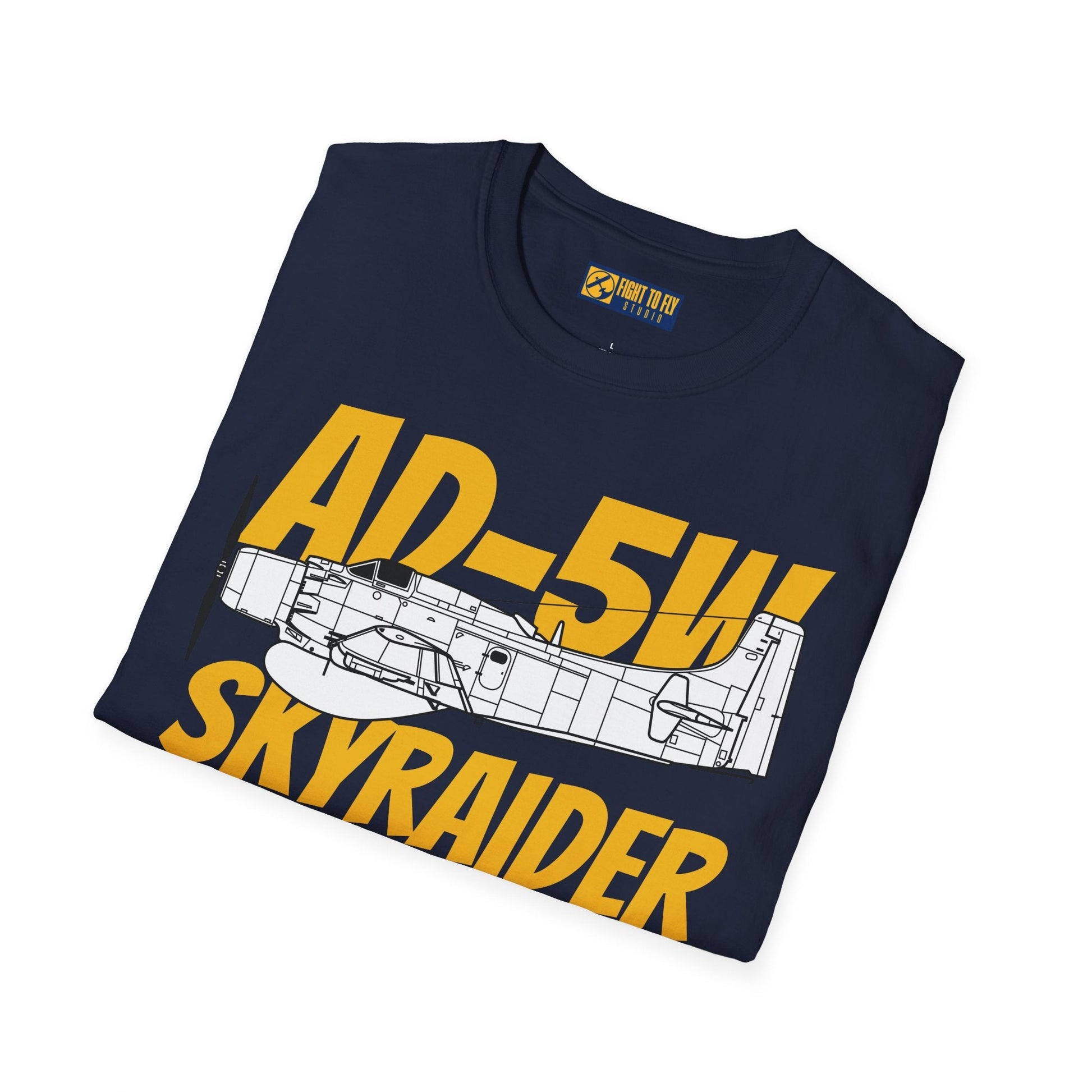 AD-5W Skyraider Side Profile T-Shirt – Early-Warning Navy Variant Tee - Gifts for pilots - Aviation apparel
