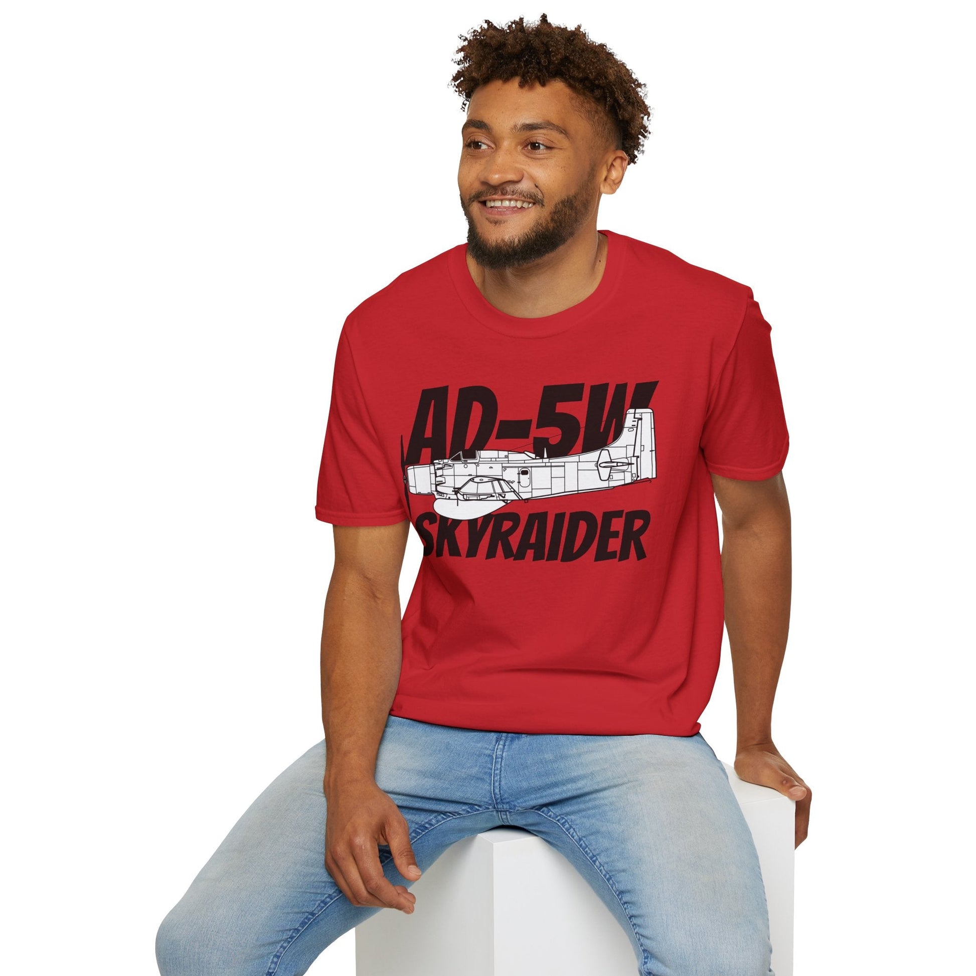 AD-5W Skyraider Side Profile T-Shirt – Early-Warning Navy Variant Tee - Gifts for pilots - Aviation apparel