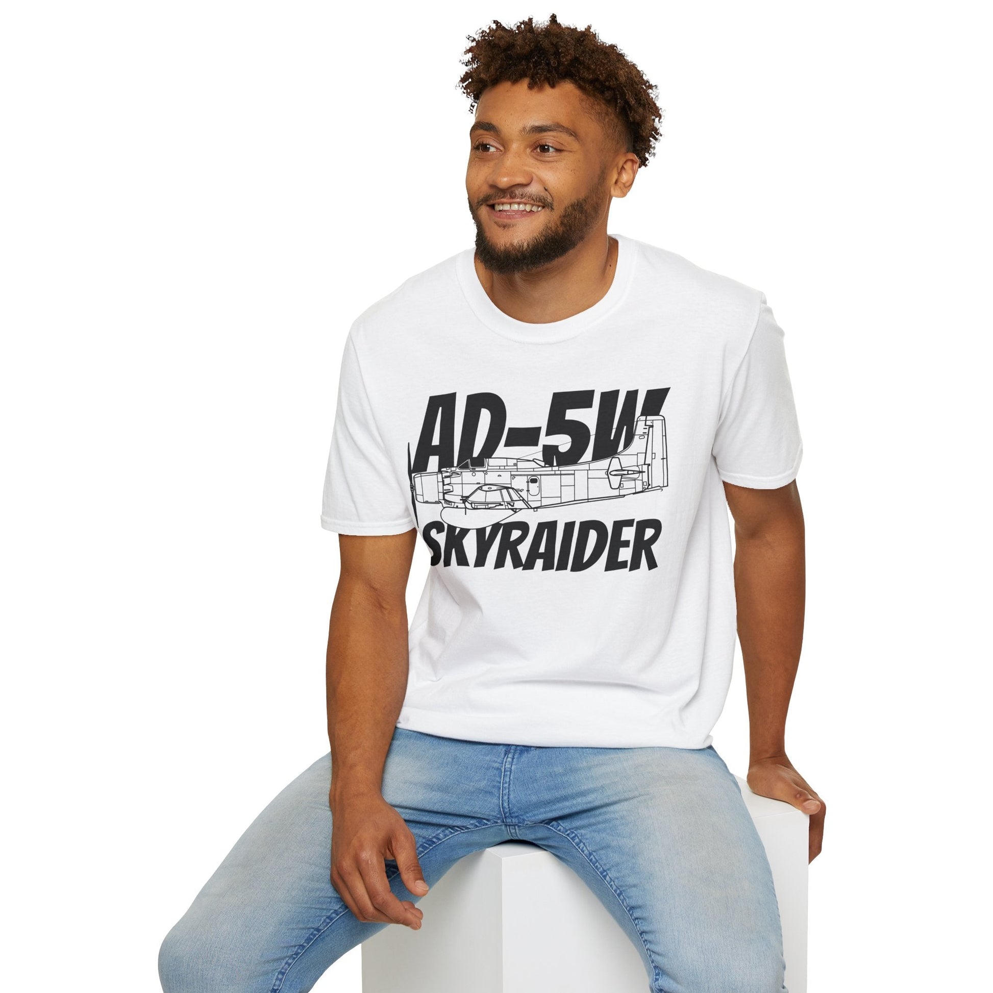 AD-5W Skyraider Side Profile T-Shirt – Early-Warning Navy Variant Tee - Gifts for pilots - Aviation apparel