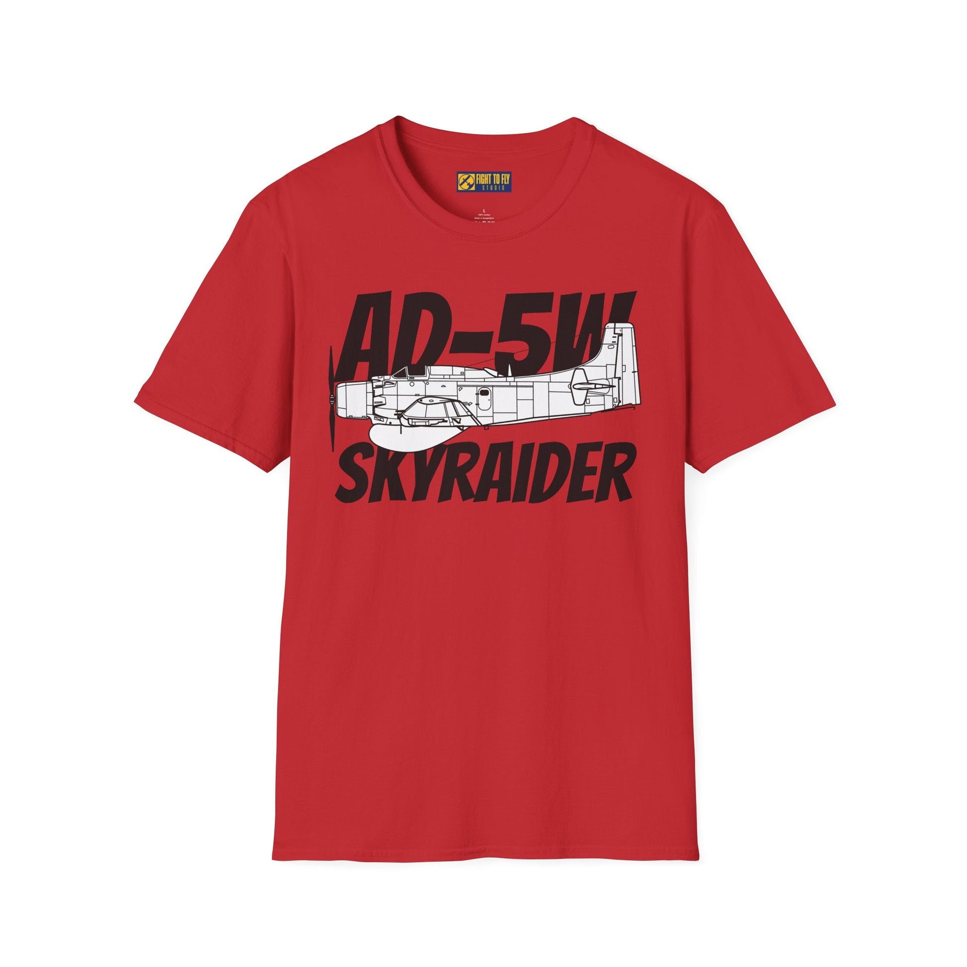 AD-5W Skyraider Side Profile T-Shirt – Early-Warning Navy Variant Tee - Gifts for pilots - Aviation apparel
