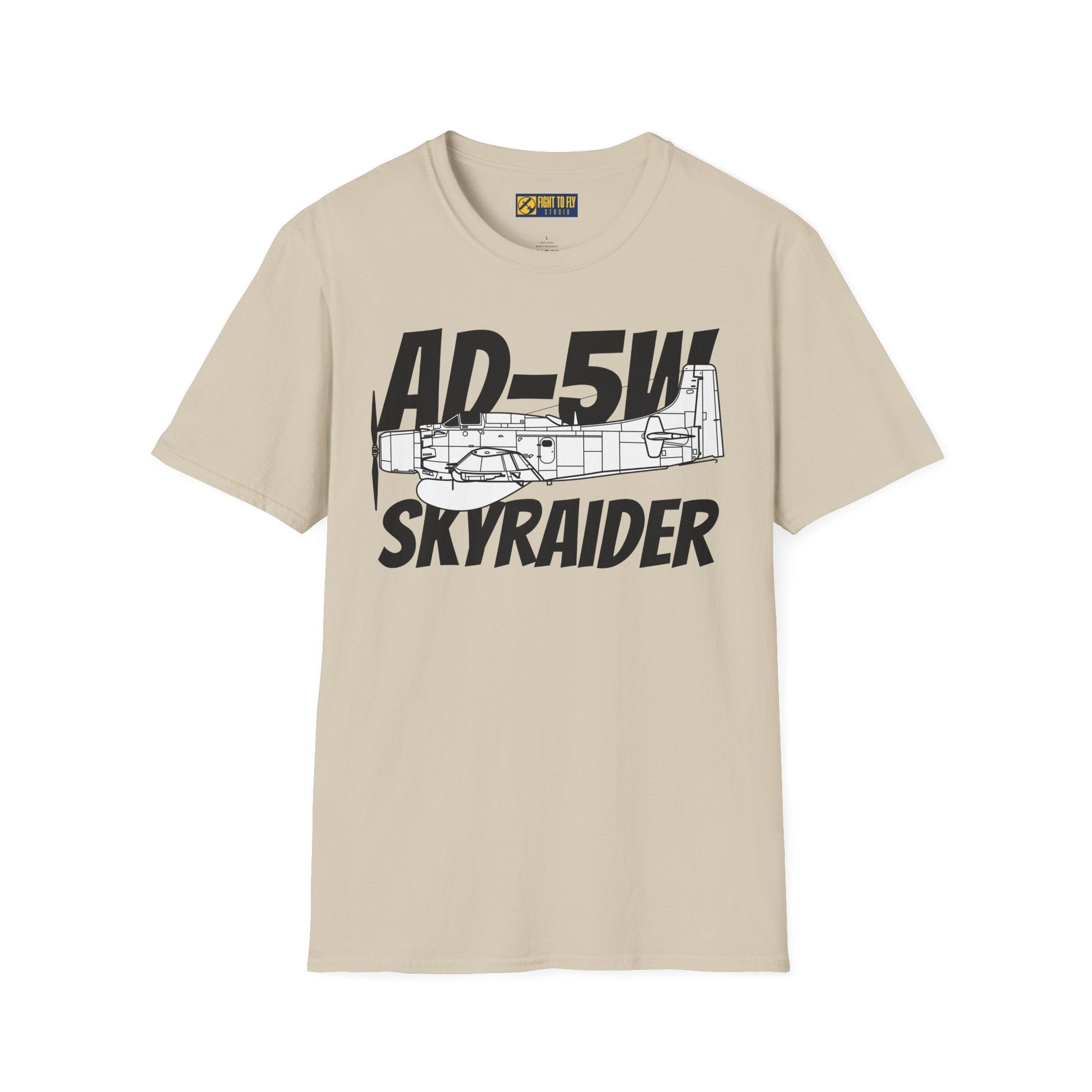 AD-5W Skyraider Side Profile T-Shirt – Early-Warning Navy Variant Tee - Gifts for pilots - Aviation apparel