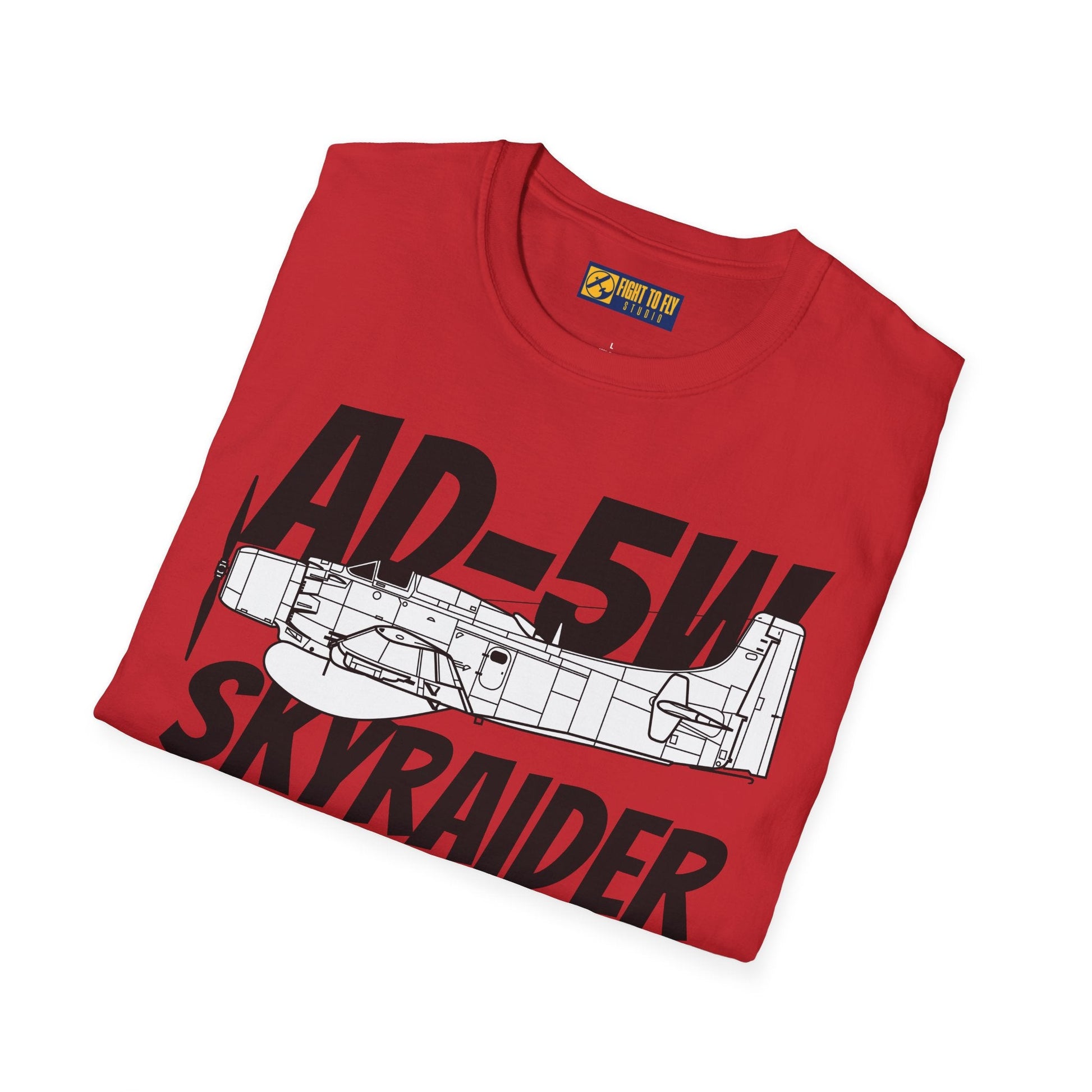 AD-5W Skyraider Side Profile T-Shirt – Early-Warning Navy Variant Tee - Gifts for pilots - Aviation apparel