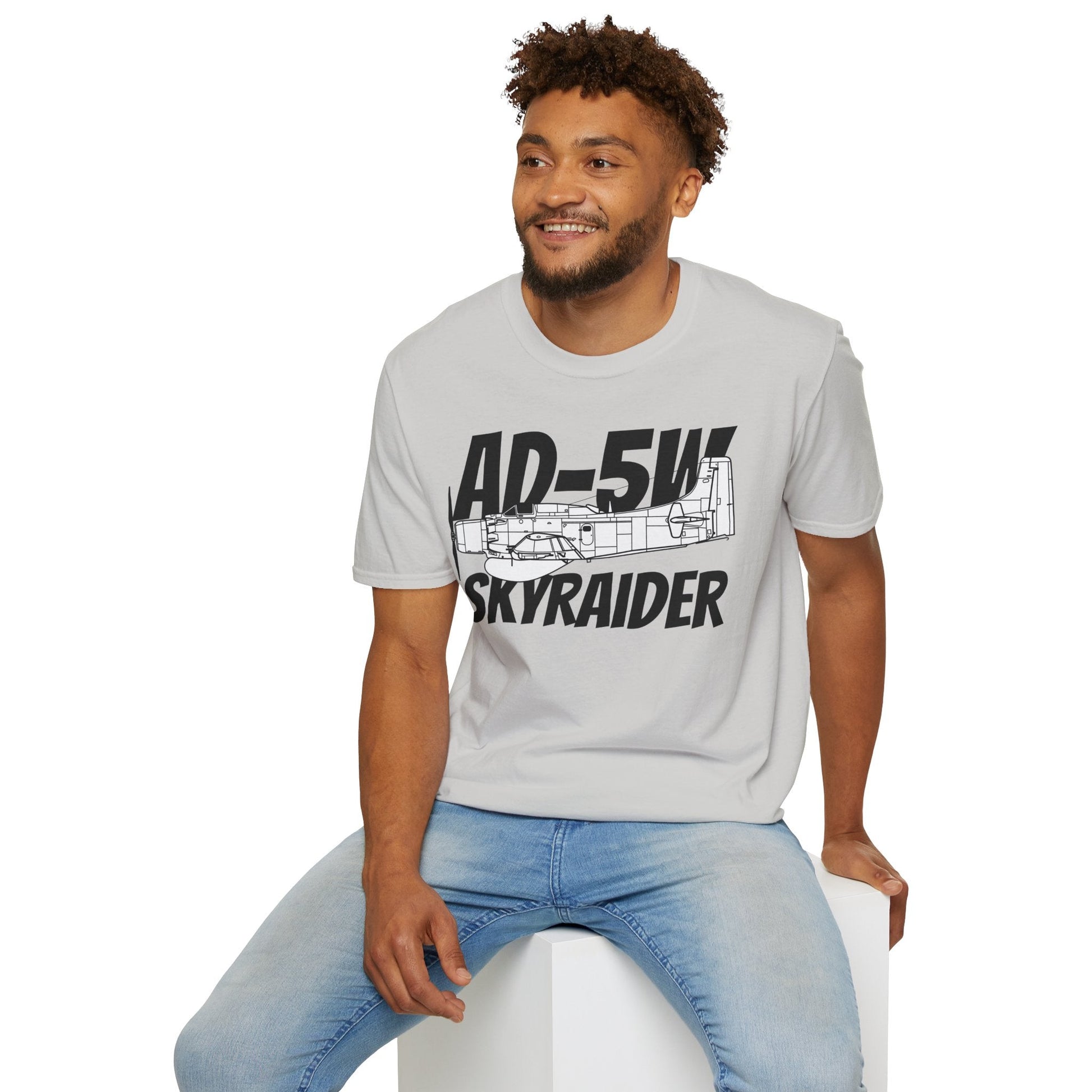 AD-5W Skyraider Side Profile T-Shirt – Early-Warning Navy Variant Tee - Gifts for pilots - Aviation apparel