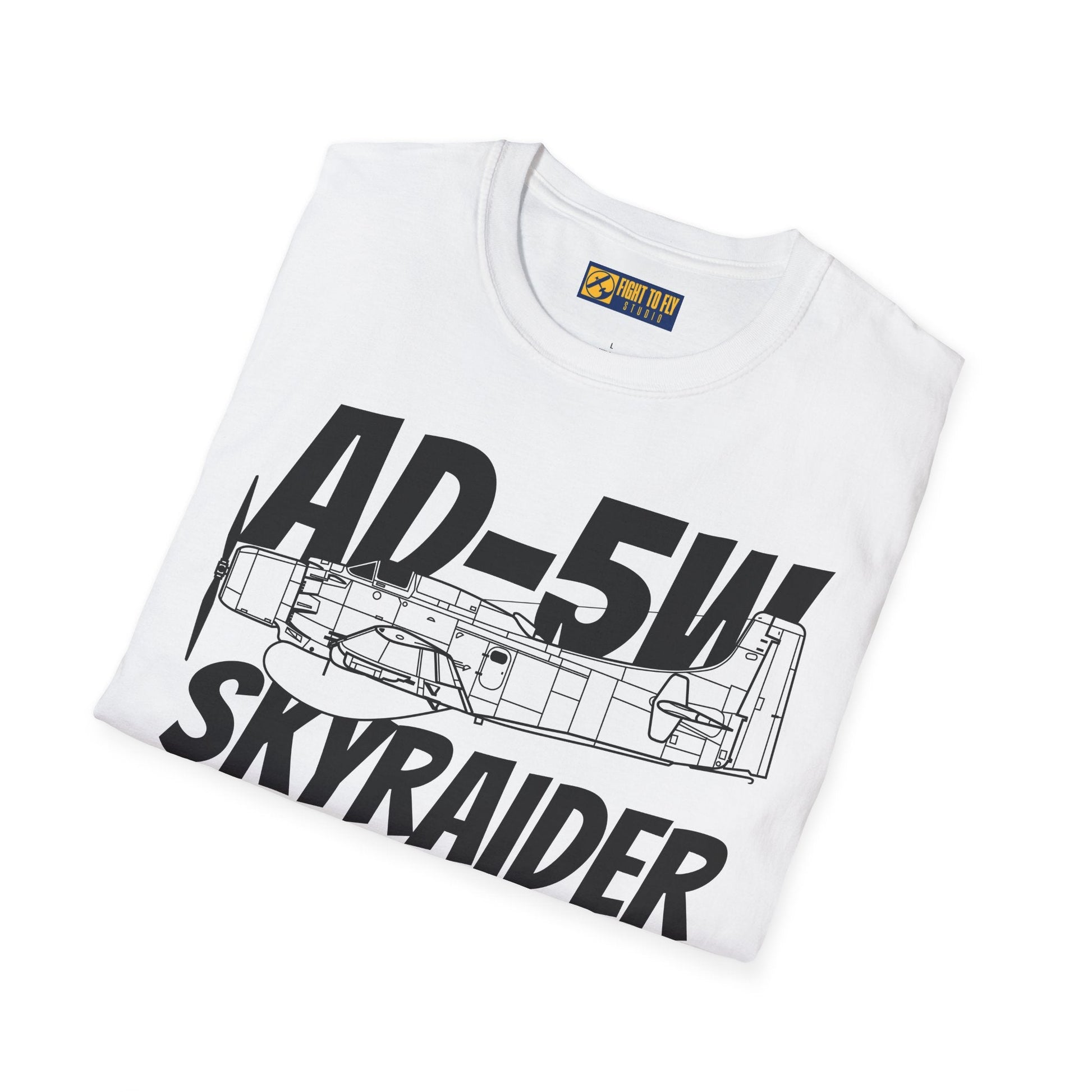 AD-5W Skyraider Side Profile T-Shirt – Early-Warning Navy Variant Tee - Gifts for pilots - Aviation apparel