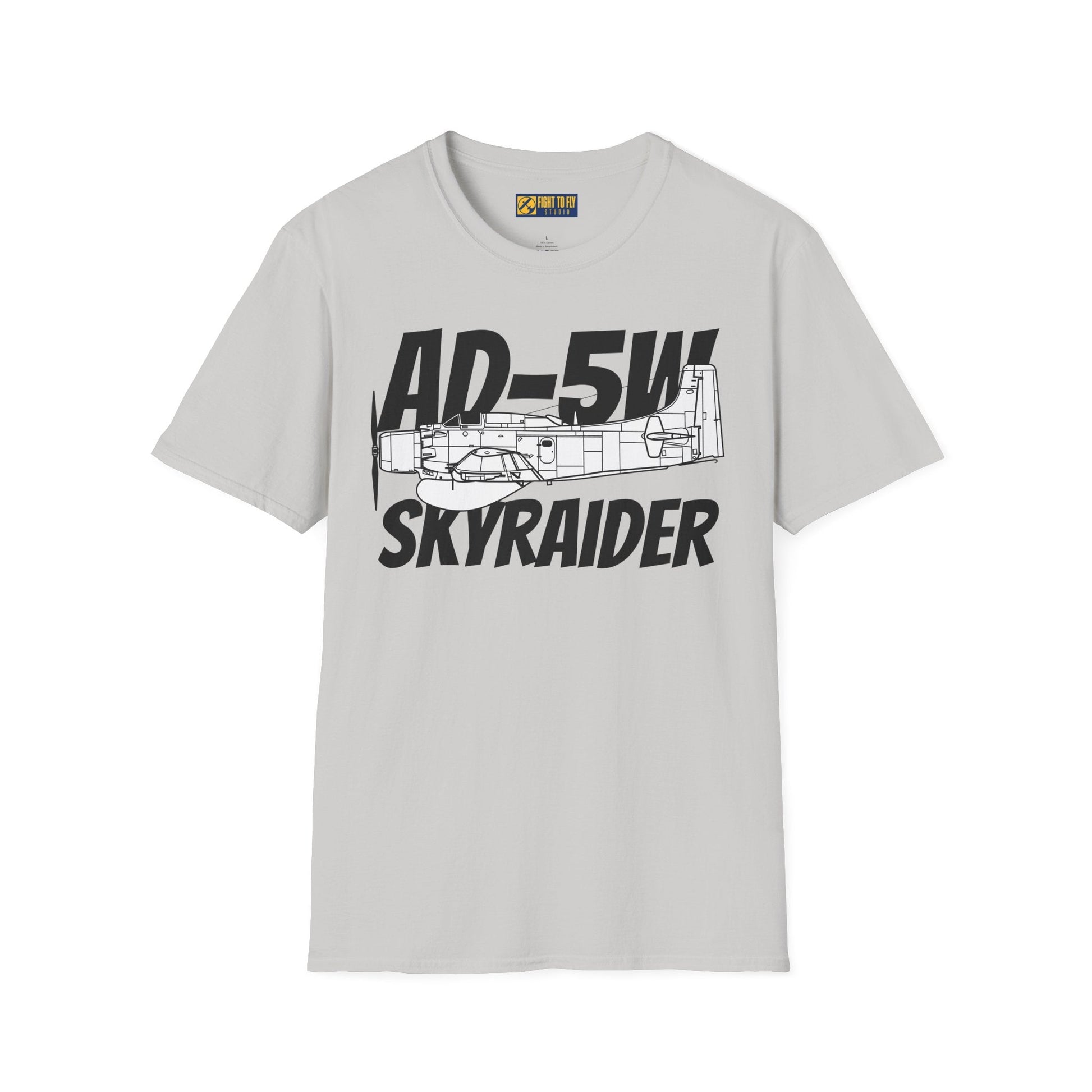 AD-5W Skyraider Side Profile T-Shirt – Early-Warning Navy Variant Tee - Gifts for pilots - Aviation apparel