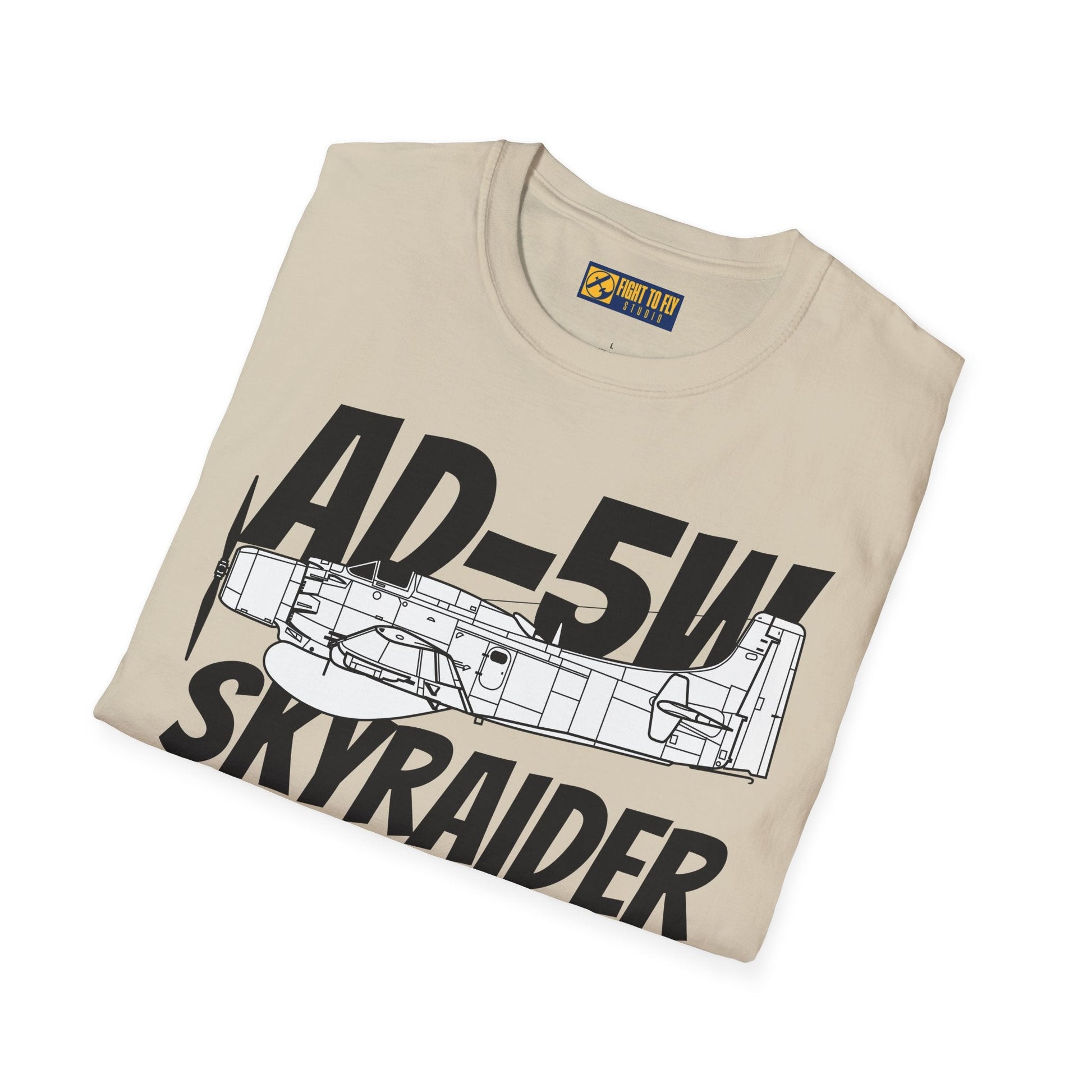 AD-5W Skyraider Side Profile T-Shirt – Early-Warning Navy Variant Tee - Gifts for pilots - Aviation apparel