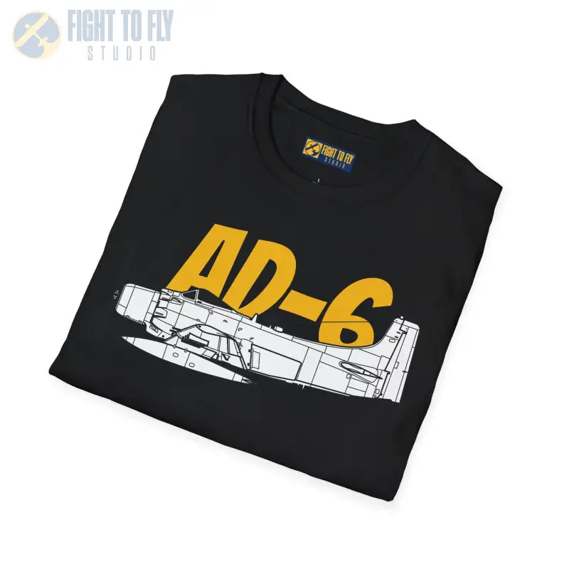 AD-6 Skyraider Side Profile T-Shirt - Pilot gifts - WWII warbird t-shirt
