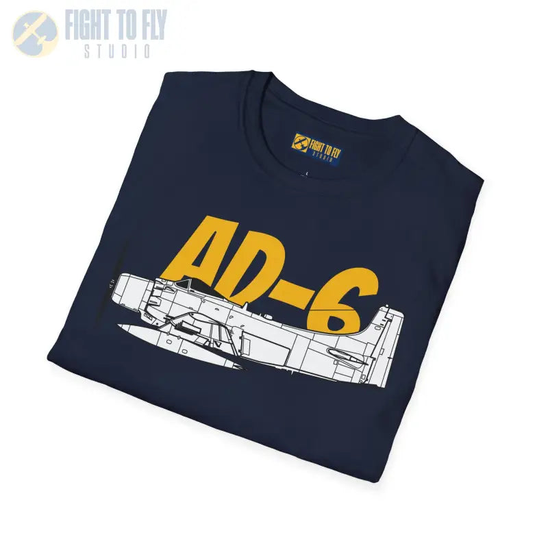 AD-6 Skyraider Side Profile T-Shirt - Pilot gifts - WWII warbird t-shirt