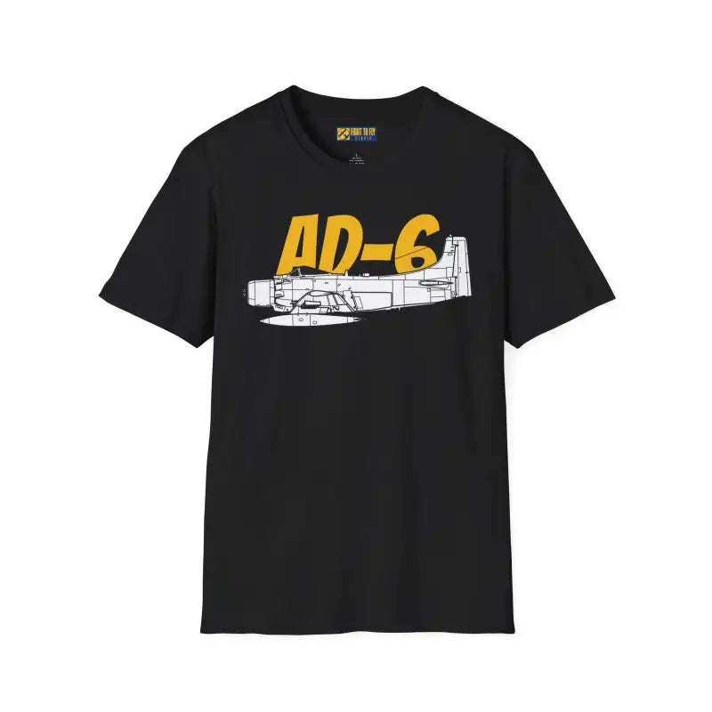 AD-6 Skyraider Side Profile T-Shirt - Pilot gifts - WWII warbird t-shirt