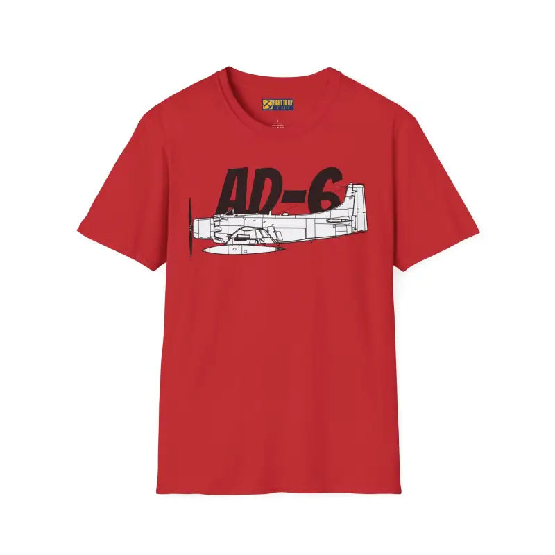 AD 6 Skyraider Side Profile T Shirt Pilot gifts WWII warbird t shirt