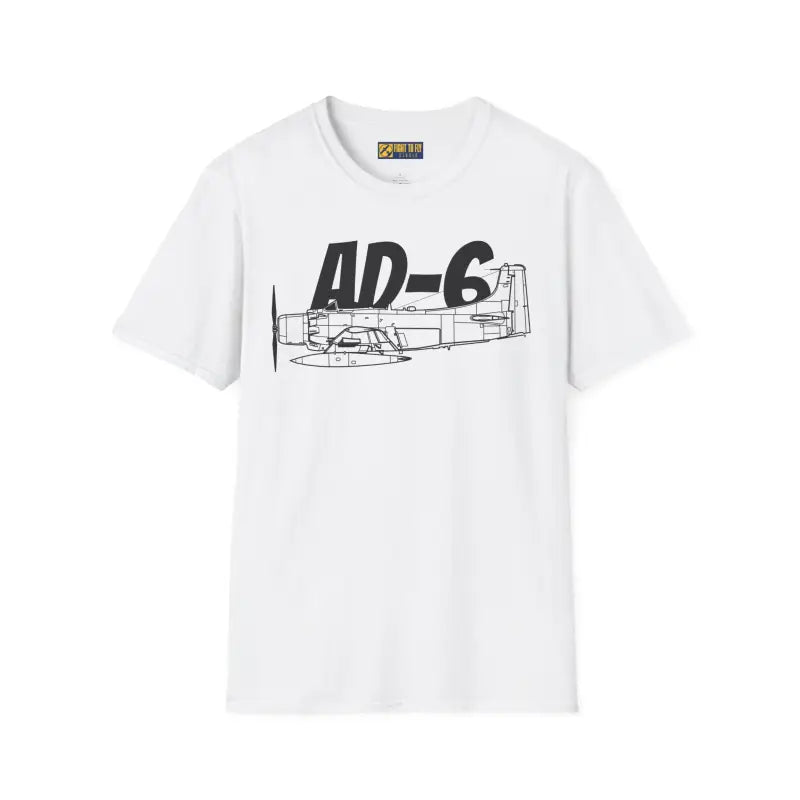 AD-6 Skyraider Side Profile T-Shirt - Pilot gifts - WWII warbird t-shirt