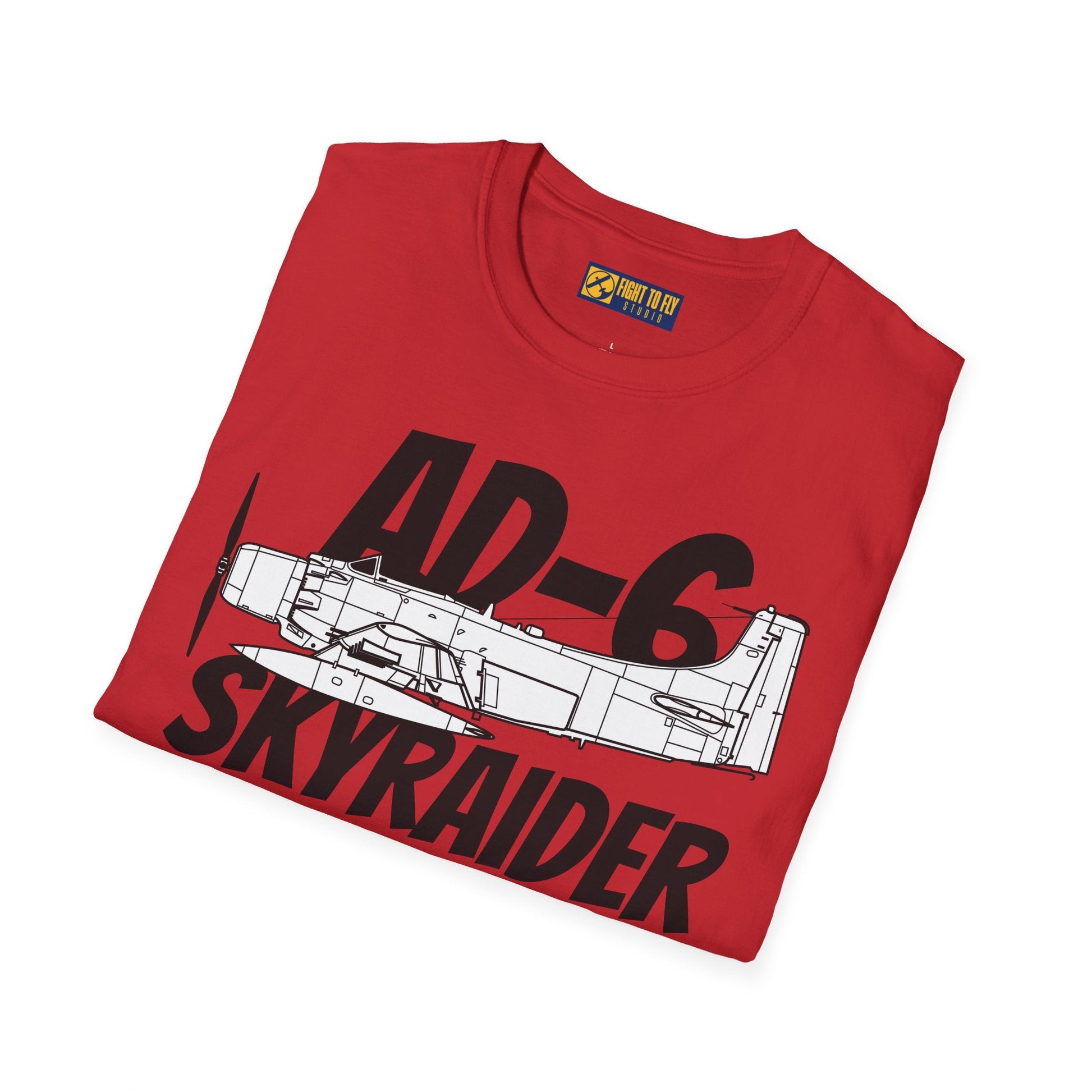 AD-6 Skyraider Side Profile T-Shirt – Douglas Attack Aircraft Tee - Gifts for pilots - Aviation apparel