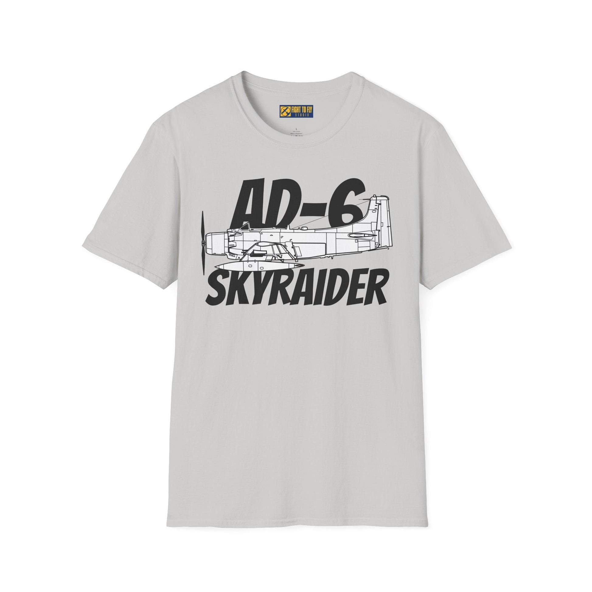 AD-6 Skyraider Side Profile T-Shirt – Douglas Attack Aircraft Tee - Gifts for pilots - Aviation apparel