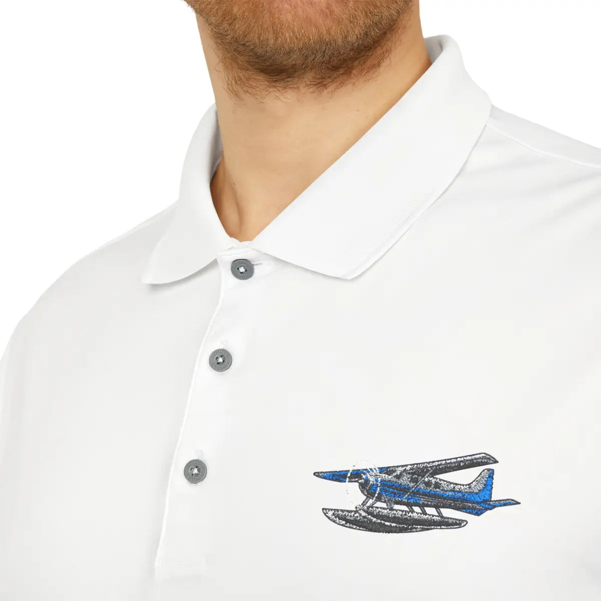 Adidas Unisex Performance Polo - Sportswear Activewear Casual Shirt Golf Outdoor Clothing - T-Shirt - Gifts for pilots