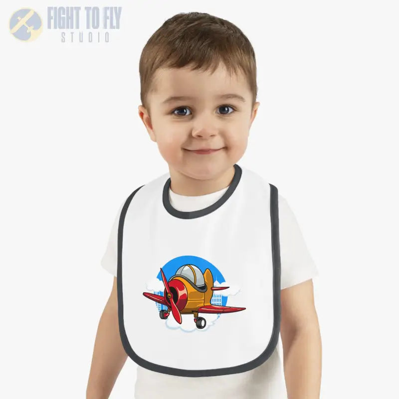 Adorable Airplane Baby Bib - Sport Plane - Kids clothes - Pilot gifts - WWII warbird t-shirt