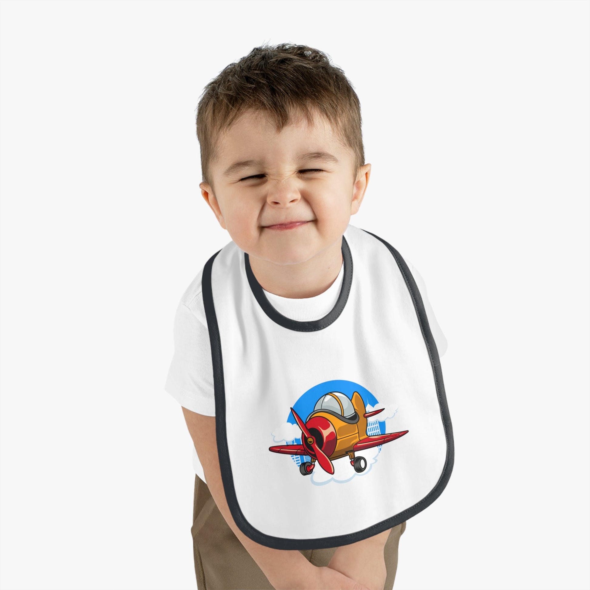 Adorable Airplane Baby Bib - Sport Plane - Kids clothes - Gifts for pilots - Aviation apparel