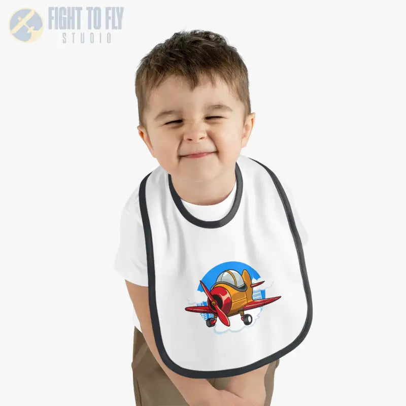Adorable Airplane Baby Bib - Sport Plane - Kids clothes - Pilot gifts - WWII warbird t-shirt