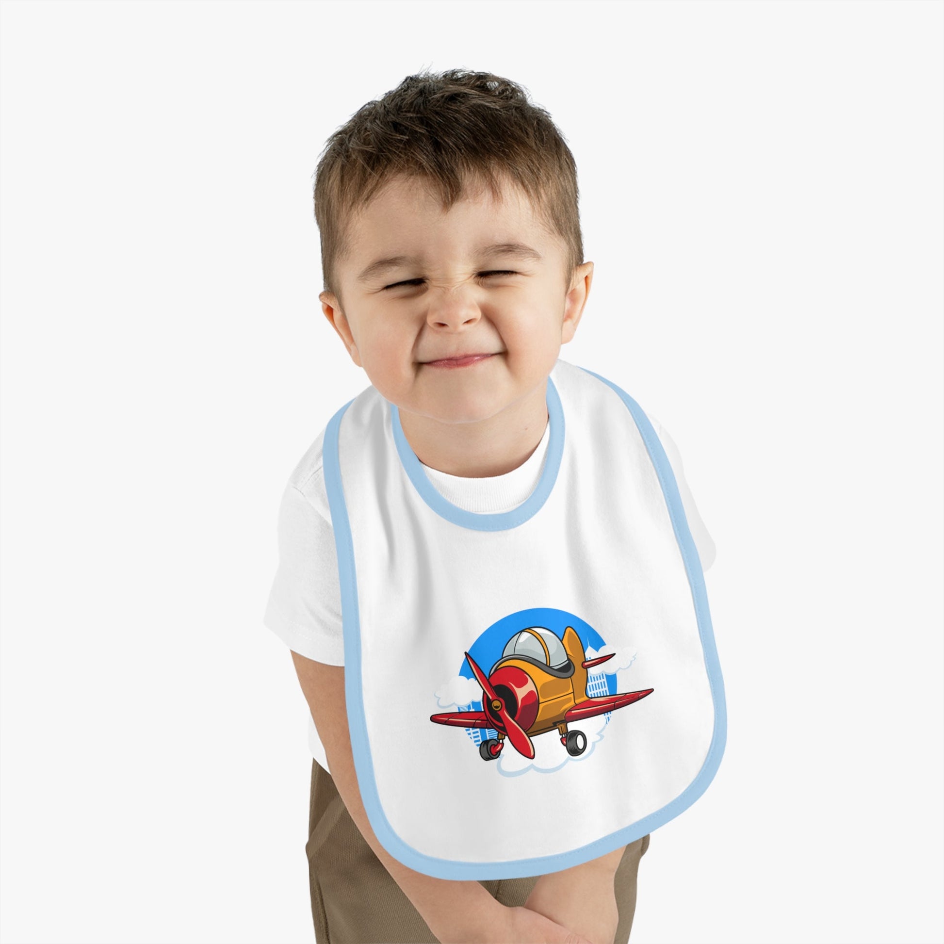 Adorable Airplane Baby Bib - Sport Plane - Kids clothes - Gifts for pilots - Aviation apparel
