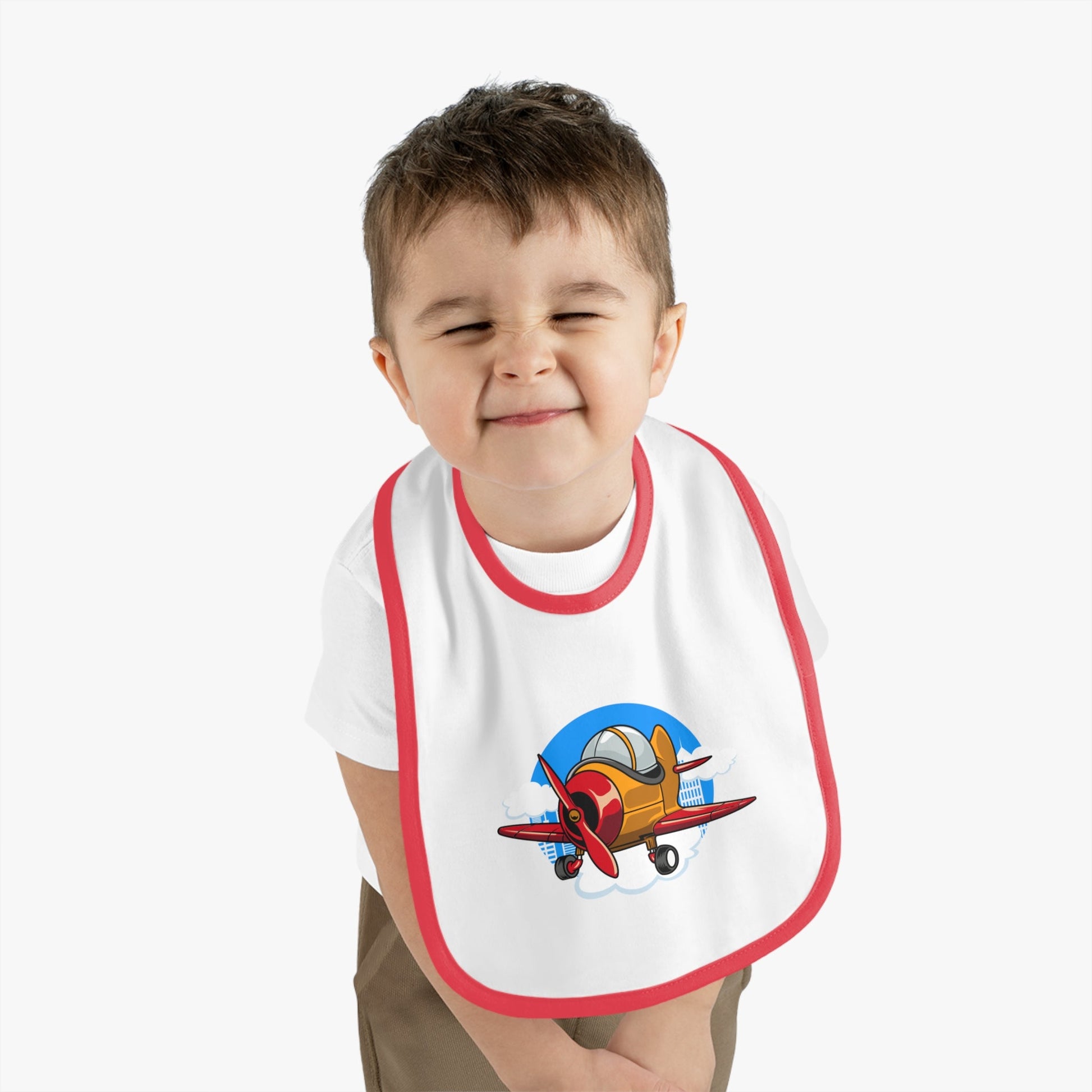 Adorable Airplane Baby Bib - Sport Plane - Kids clothes - Gifts for pilots - Aviation apparel