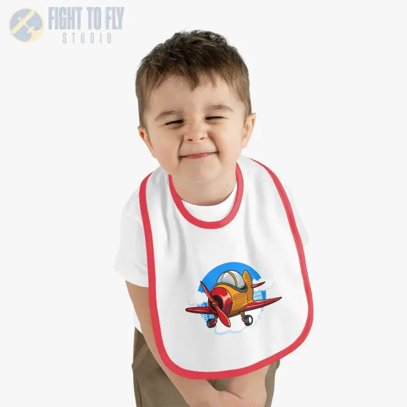 Adorable Airplane Baby Bib - Sport Plane - Kids clothes - Pilot gifts - WWII warbird t-shirt