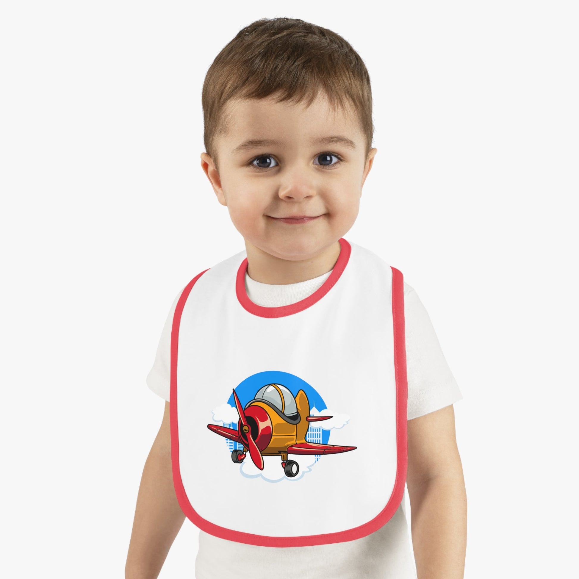 Adorable Airplane Baby Bib - Sport Plane - Kids clothes - Gifts for pilots - Aviation apparel