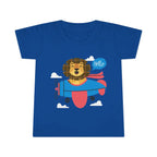 Adorable Toddler T-Shirt with Airplane and Lion Design Cute Kids Tee - clothes - Pilot gifts - WWII warbird t-shirt