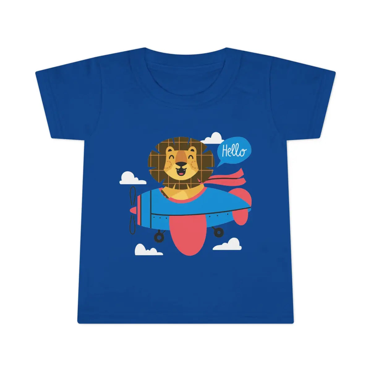 Adorable Toddler T-Shirt with Airplane and Lion Design Cute Kids Tee - clothes - Pilot gifts - WWII warbird t-shirt