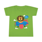 Adorable Toddler T-Shirt with Airplane and Lion Design Cute Kids Tee - clothes - Pilot gifts - WWII warbird t-shirt