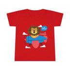 Adorable Toddler T-Shirt with Airplane and Lion Design Cute Kids Tee - clothes - Pilot gifts - WWII warbird t-shirt